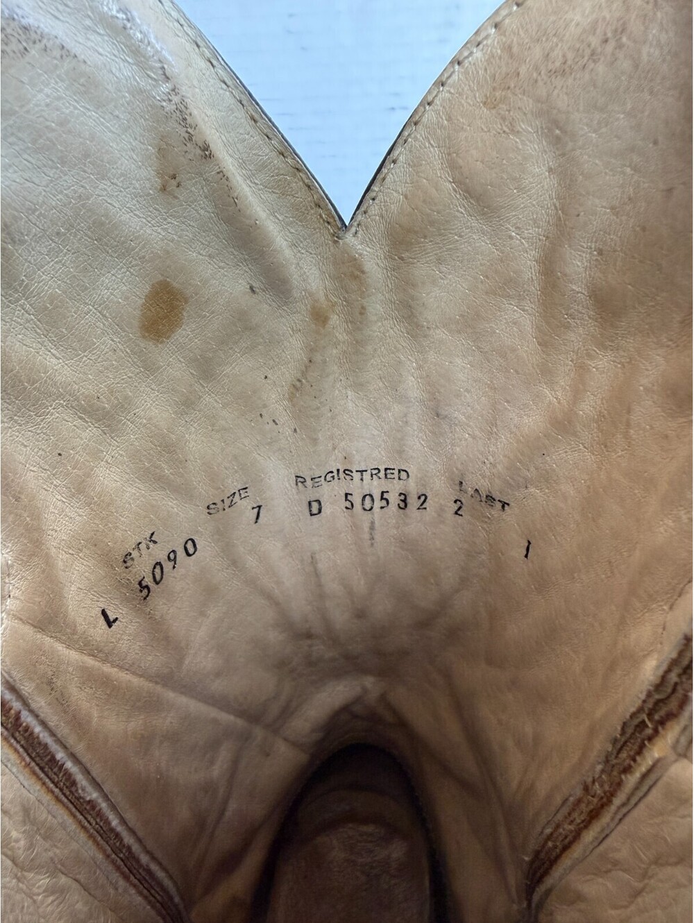 Circle G Boots L5090 Brown Leather Embroidered Snip Toe Western Women's Size 7 D - Picture 7 of 9
